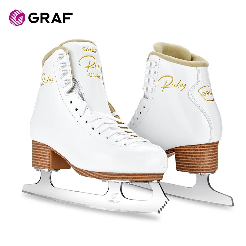 4.0 مللي متر GRAF عالية الدقة الكربون الصلب الزلاجات (الأسنان المتوسطة) أحذية تزلج على الجليد الجليد الشكل الزلاجات للبالغين آسيا فقط