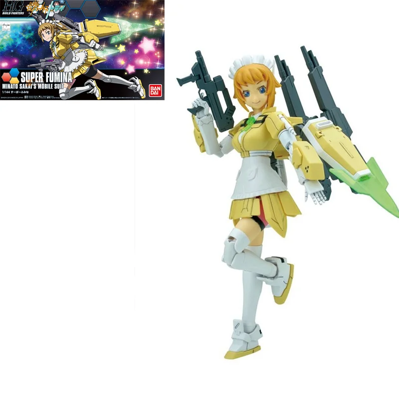 

Original Genuine Gundam Assembled Model Kit HGBF Super Fumina Action Figure Anime Figure Mobile Suit Gifts NEW For Children Toys