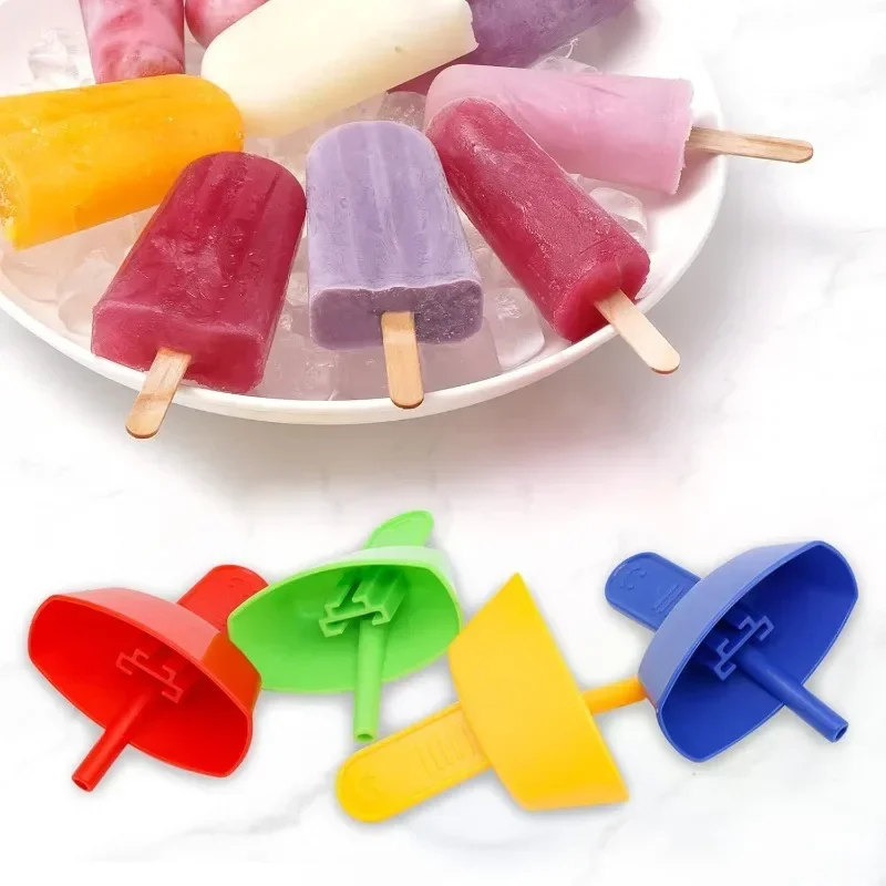 1/4pcs Drip-Proof Popsicle Holder for Kids, Ice Cream Stick with Straw, Anti-Mess Treat Keeper for Children Summer