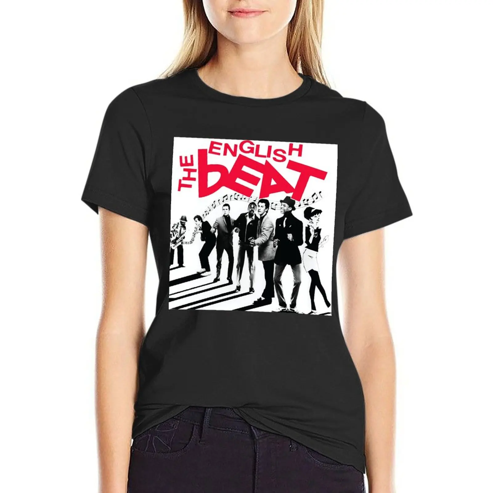 

The English Beat Band T-Shirt animal print shirt for girls oversized anime clothes tops for Women