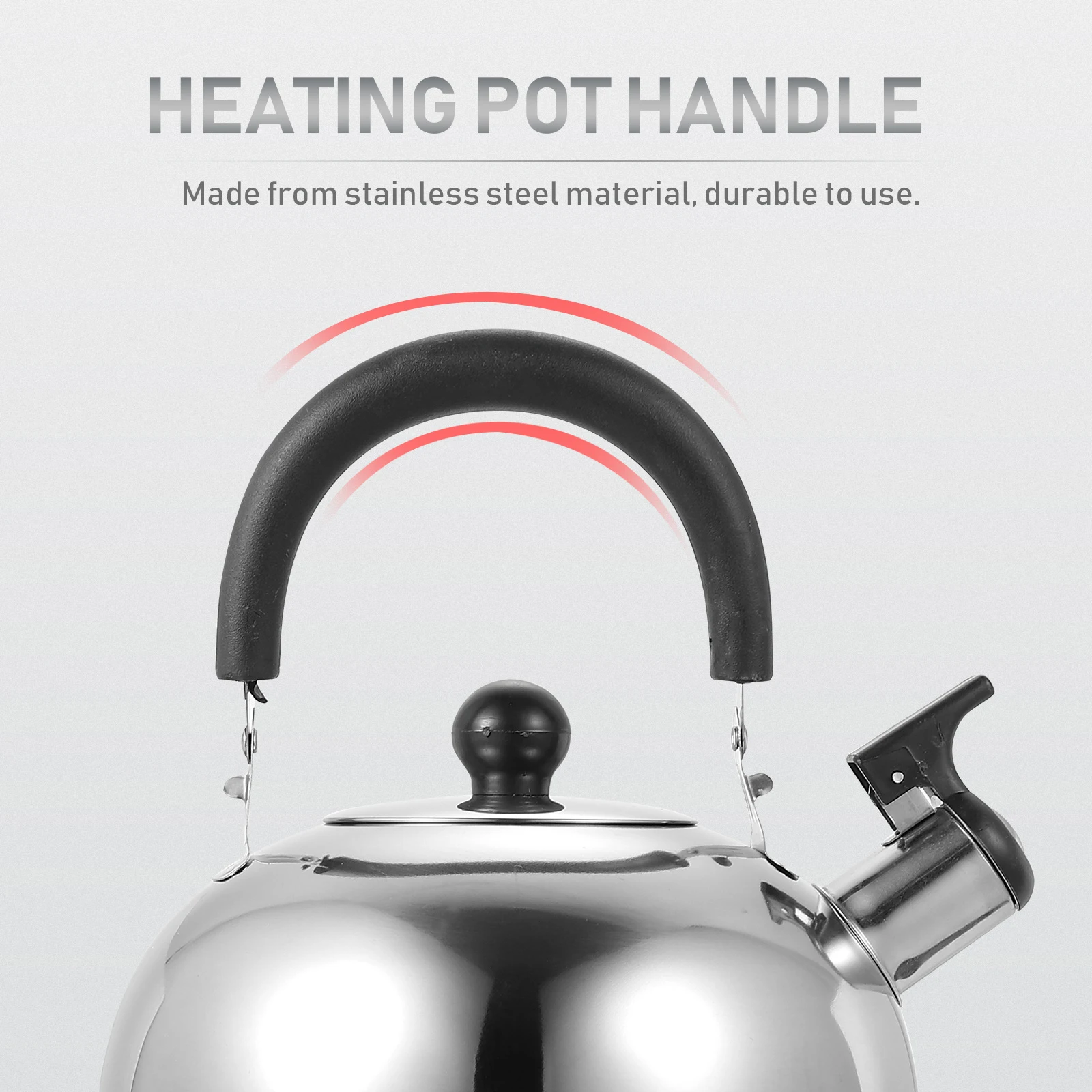 

Stainless Steel Hot Water Kettle Large Capacity Kitchen Gadget Practical Sounding Kettle Boiling Tea Maker