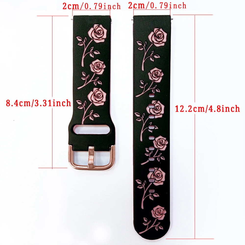 20mm Watch Strap Woman Wristband For Garmin Vivoactive 6 5 3 Venu 2 Plus/ Venu Sq 2/SQ Forerunner 570 42mm 165 645 245 Watchband