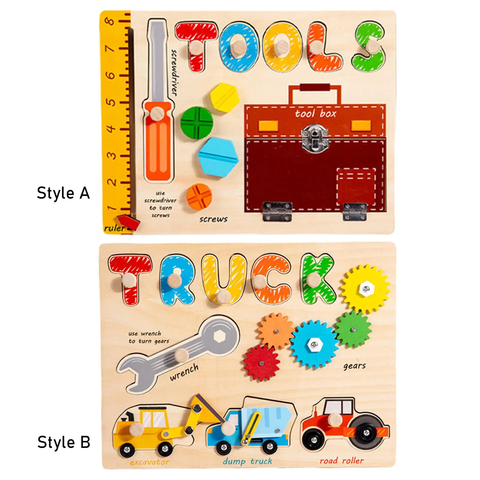 

Busy Board Multifunctinal Learning Toy Color Perception Montessori Busy Board for Preschool Learning Gift Christmas Indoor Kids