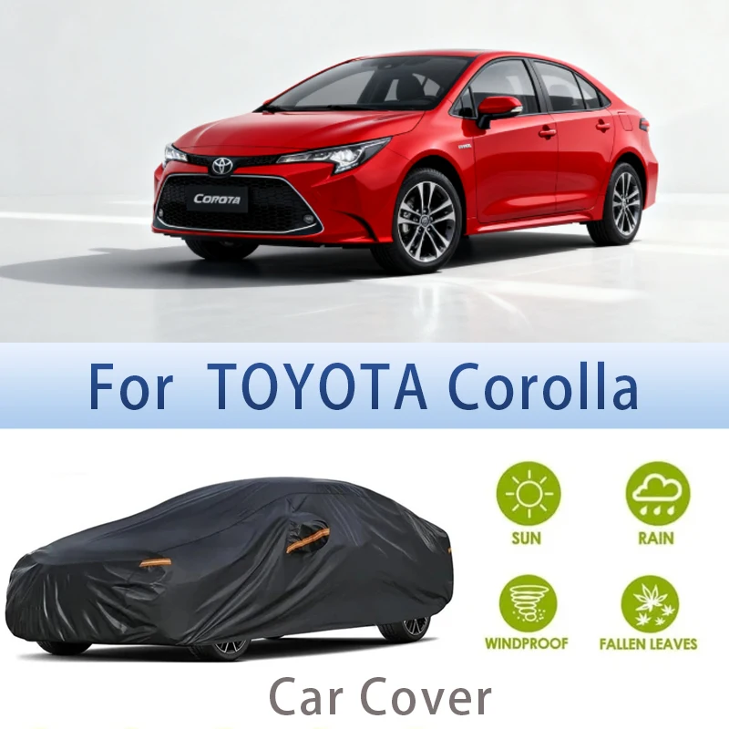 

For TOYOTA Corolla Outdoor Protection Full Car Covers Snow Cover Sunshade Waterproof Dustproof Exterior Car accessories