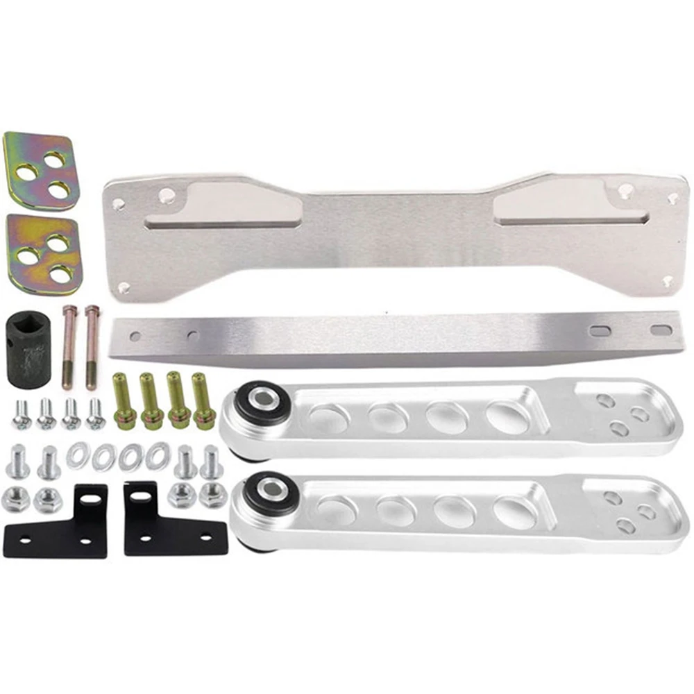 

Rear Subframe Brace + Tie Bar Rear + Lower Control Arm For Honda Civic Si 01-05 ES EM EP3 Acura RSX Aluminum