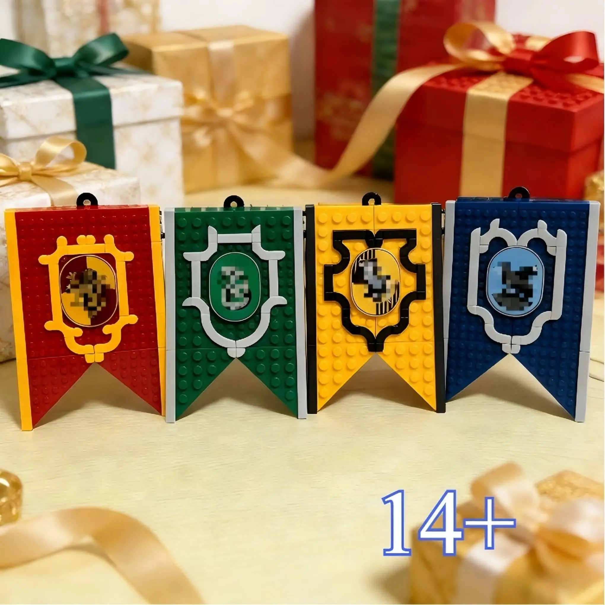 مكون من 4 بدلات كتل علم الأكاديمية، وألعاب للبالغين قابلة للجمع، وهدايا عيد الميلاد ومستلزمات آر بي جي السحرية، والألعاب السحرية للمراهقين، 76409 76411.