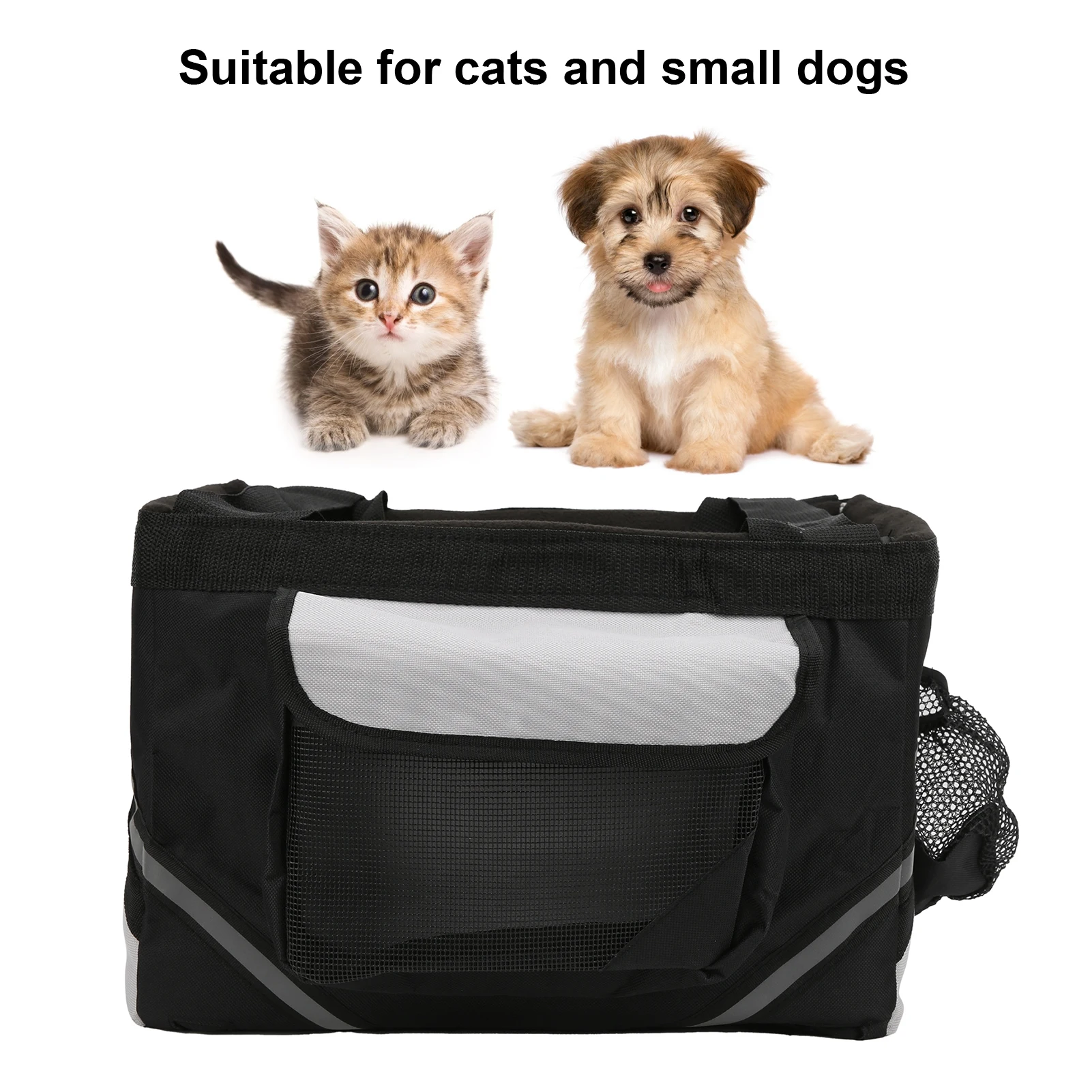 الكلب دراجة حقيبة انفصال الجبهة دراجة الناقل سلة حقيبة مقاوم للماء سهلة التنظيف صغيرة متوسطة الحيوانات الأليفة الكلاب حامل حيوانات أليفة #6