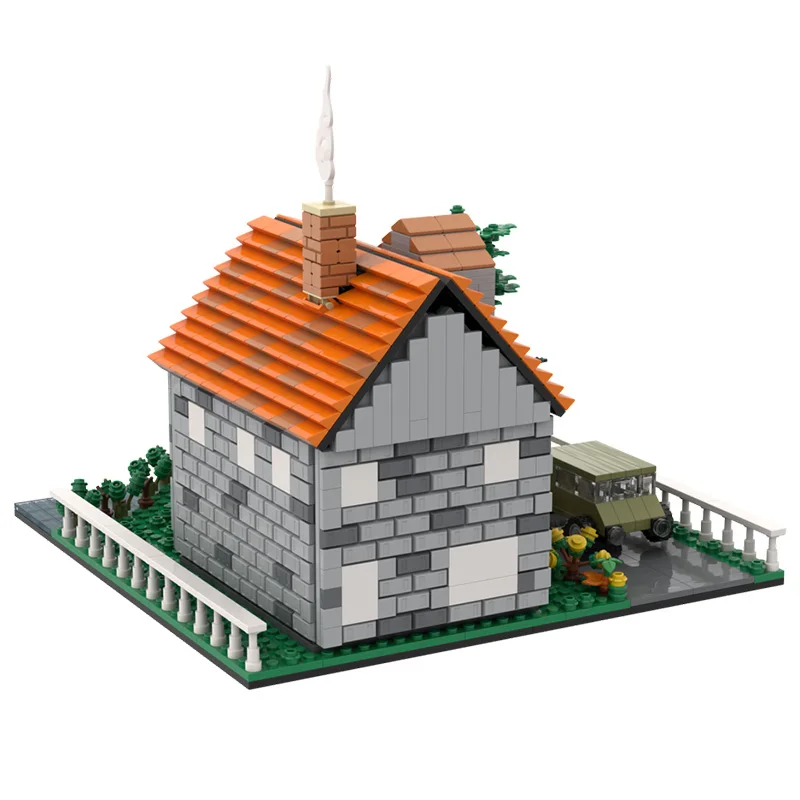 1413 pièces de construction modulaire maison et jardin MOC, blocs de construction modulaires personnalisables, design créatif, jouet d'assemblage simple DIY pour garçon, cadeau