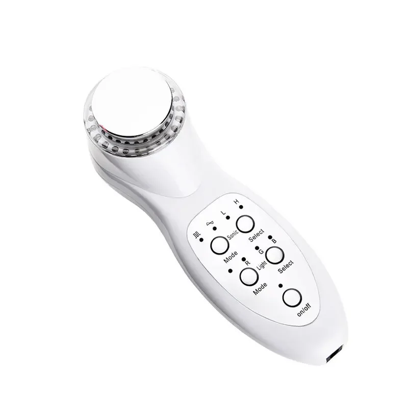 7 LED Phototherapy 3MHz Ultrasound Vibration Photon Rejuvenation Facial Face Care Remove Wrinkles Beauty Eye Massager
