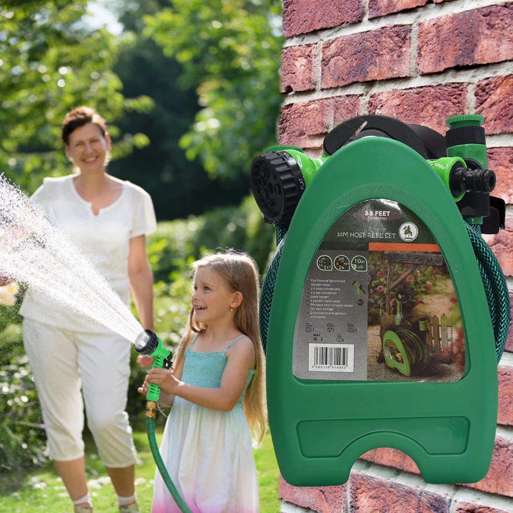 Wall-mounted Garden Hose Pipe Multi-Function Portable Irrigation Sprayer Household High Pressure Adjustable Water Flowers Trees