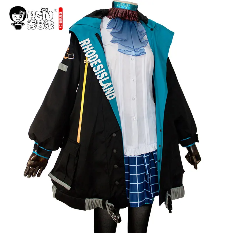 

Game Women Halloween Carnival Costumes 2026 HSIU Arknights AMIYA Cosplay Costume Coat Jackets Skirt Shirt Full Set