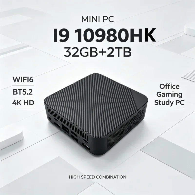 Wonderfully Optimized 2026 Shining Kestrel MINI PC Kitted With Core I9 10980HK Mammoth RAM 1TB SSD WIFI 6 BT5.2 4K HD RPG view 2