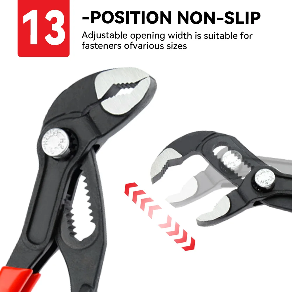 5 inch Universal Wrench Multi Functional Shifting Spanner Pump Clamp Mini Adjustable Stenciled Crescent Wrench Pipe Pliers