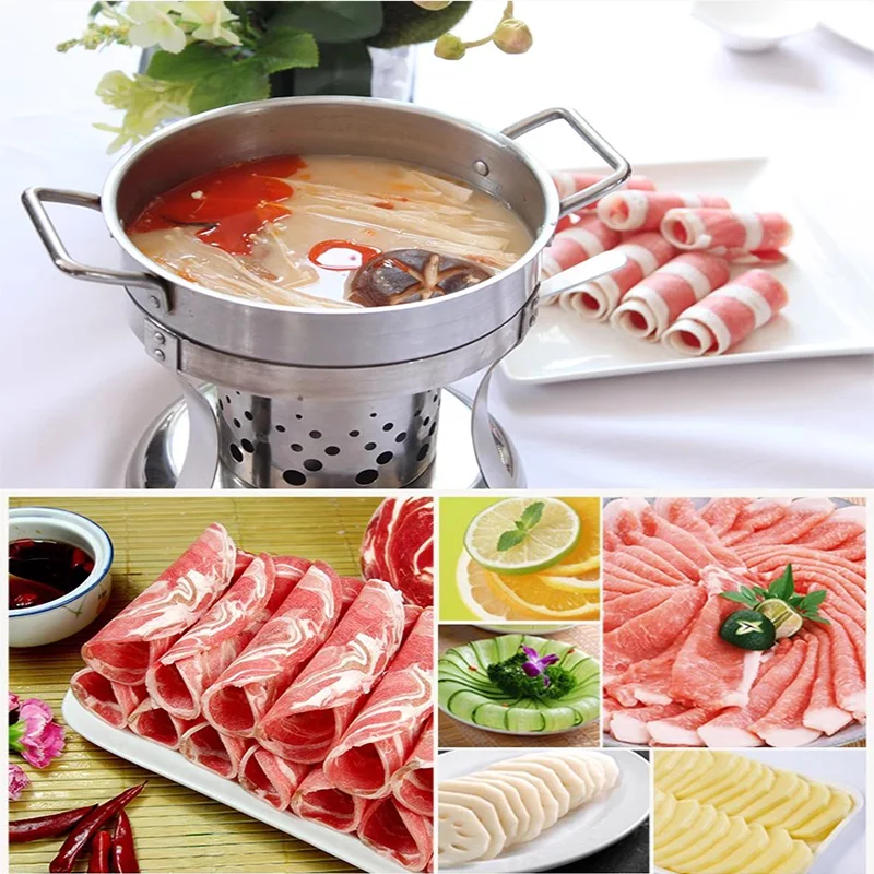 Electric Slicer Meat Slicer Semiautomatic Household Desktop Lamb Slice Vegetables Bread Ham Frozen Meat