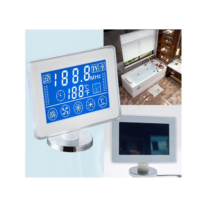 Jacuzzi touchscreen control panel, LCD screen, lamp, bathtub led TV