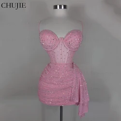 Sequins Cocktail Dresses Hot Sale Homecoming Dress Woman Elegant Wedding Prom Gowns Sexy Graduation Dress Vestido de graduación