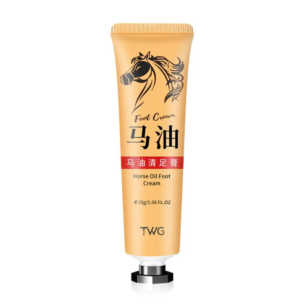 Anti Crack ครีมเท้า Heel Cracked Repair Horse Oil Removal Smooth Dead ครีมแคลลัส Care ฟุต Anti-Drying ผิว 30g W8Y1