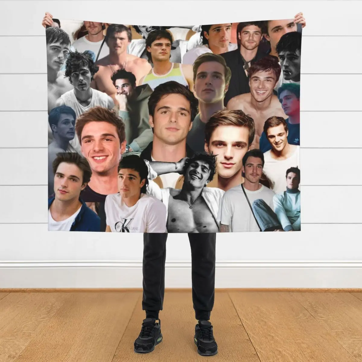 

Jacob Elordi photo Collage Throw Blanket Thermal decorative Flannels Loose Blankets