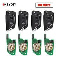 5pcs KEYDIY NB21-3 NB21-4 Car Remote Key 3/4 Buttons KD Car Keys for KD900/KD-X2 Key Programmer NB Series Remote Control Car Key