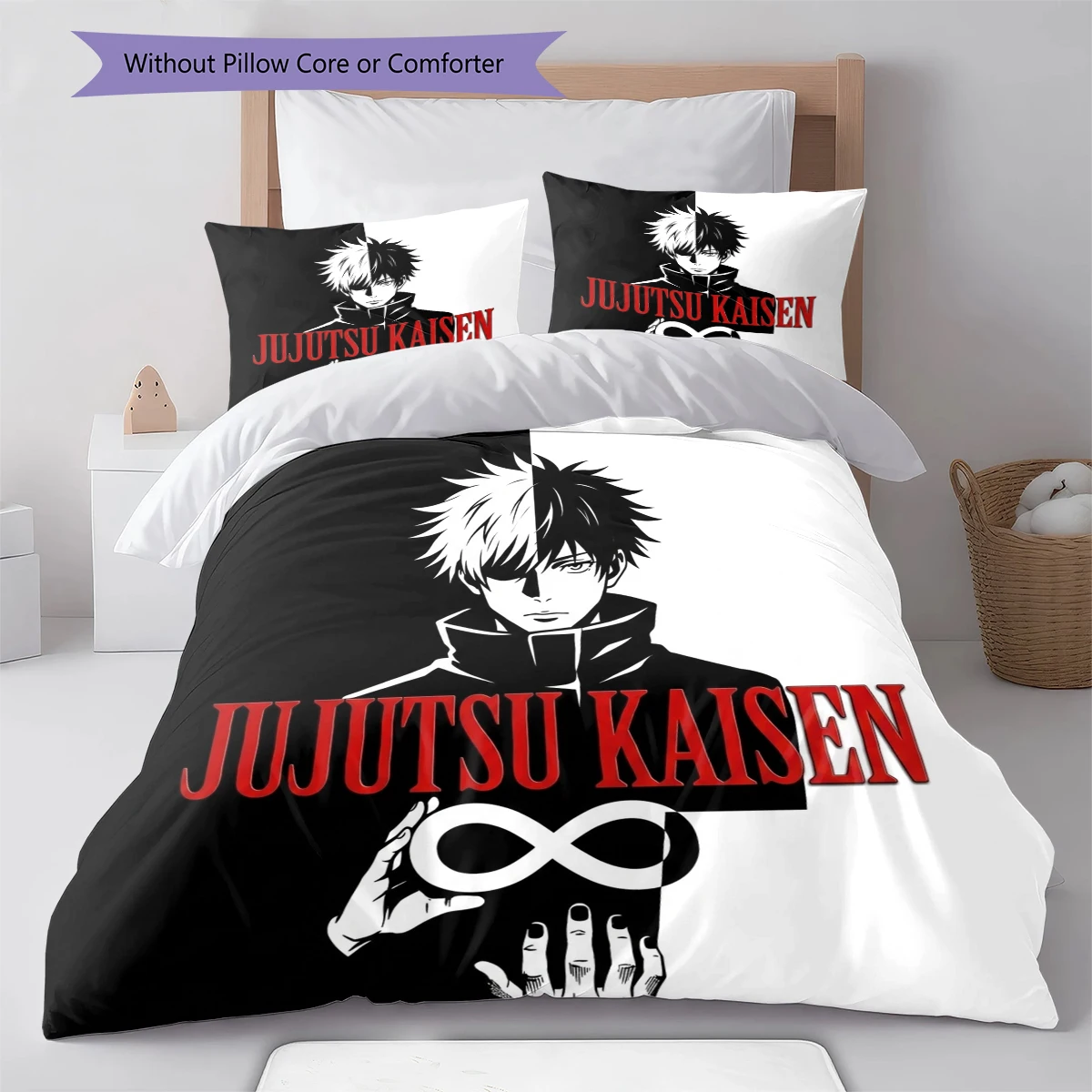 Jujutsu Kaisen Duvet Cover Soft Comfortable, Children Bedding Set Gift, Multiple Sizes -HE33