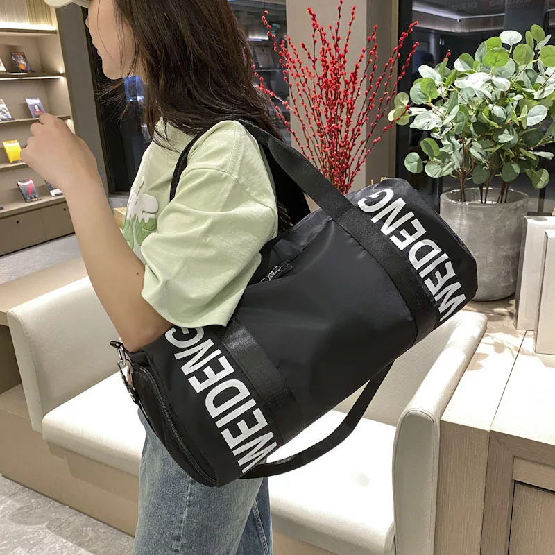 Handbag Gym Sports Fitness Bag  Yoga Travel Totes Shoe Pocket Luggage Weekend Boston  Women\'S Female Shoulder Duffle Beach Bag