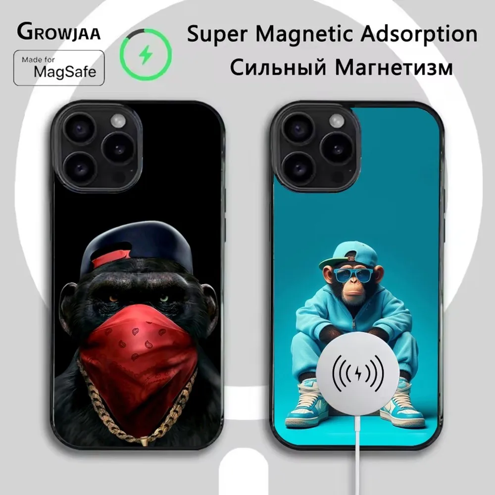 

Monkey Gorilla Ape COOL Phone Case For iPhone 16e,16,15,14,13,12,11,Plus,Pro,Max,Mini Magsafe Magnetic Wireless Charging