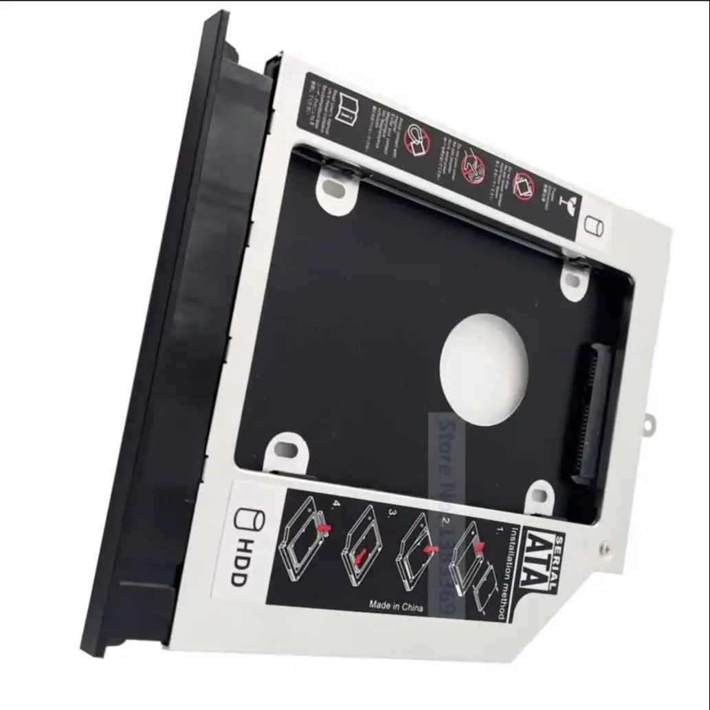 suporte-tray-para-2º-disco-rigido-sata-25-com-tampa-frontal-e-gancho-traseiro-para-baia-Optica-acer-aspire-e5-572g-e5-572