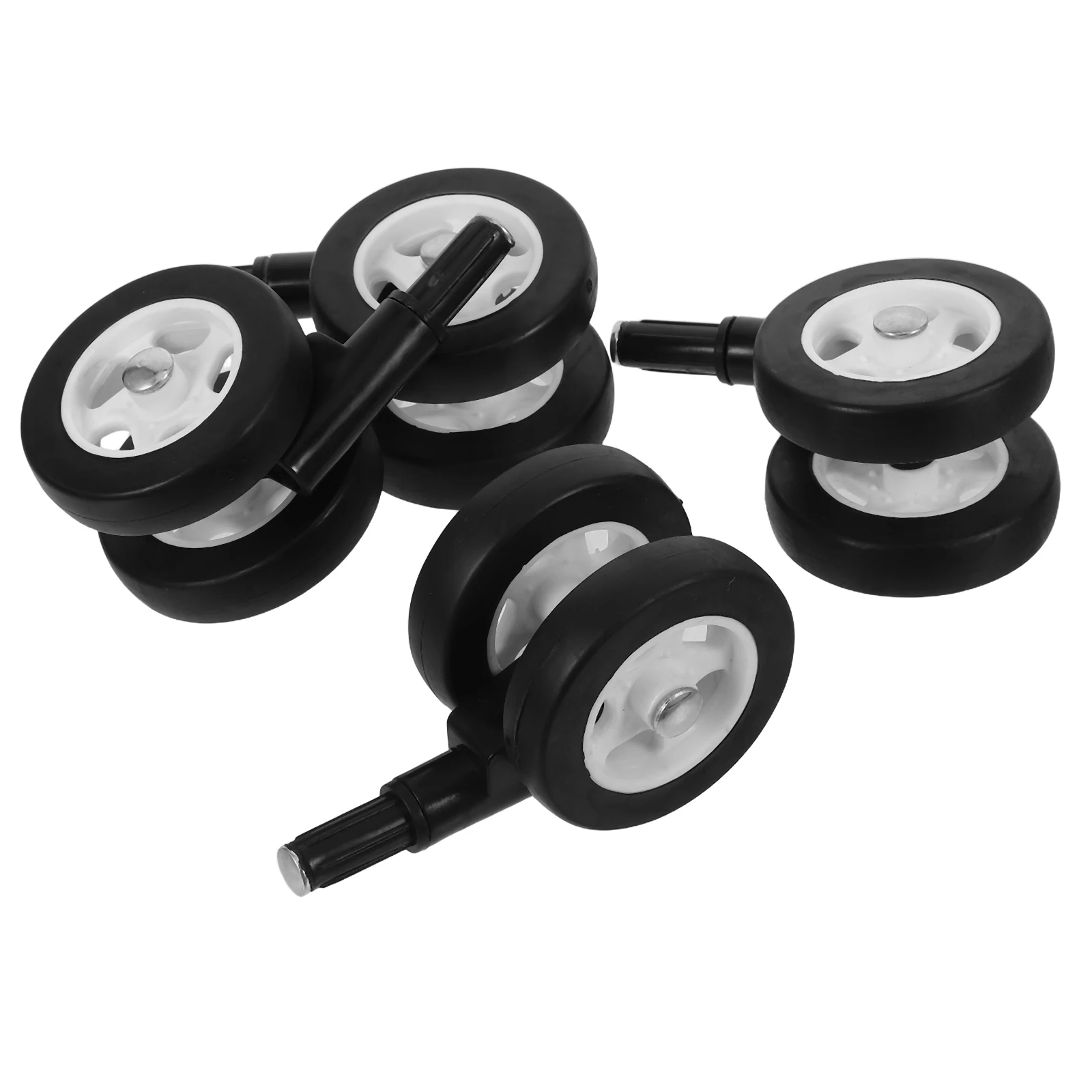 

4pcs Baby Stroller Wheels Replacement Infant Walker Universal Silent Wear Resistant Swivel Removable Design Toddler Toy