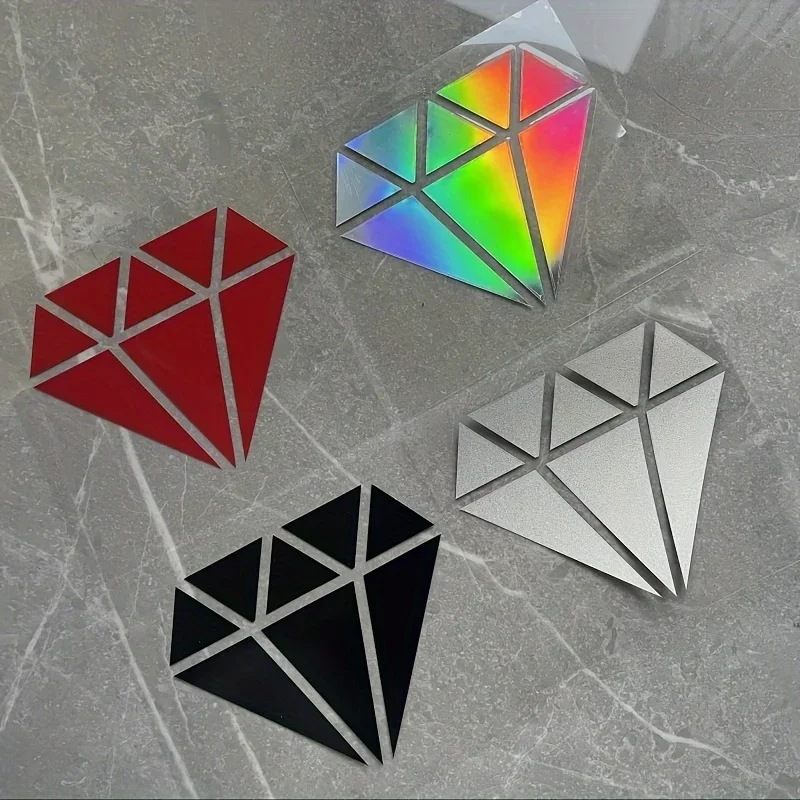 1Pc Chic Diamond Sticker for Car, Laptop, Phone Case, Elegant Decal to Add Glamorous Touch