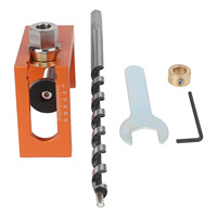 Cabinet Door Tool Pocket Hole Jig Vertical Drill Guide Stainless Steel Construction Aluminum Alloy Material Hole Locator