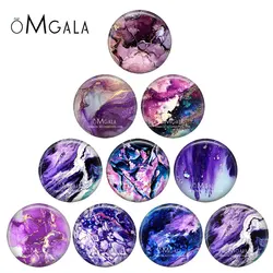 Watercolor Purple Abstract Texture Patterns 12mm/16mm/18mm/20mm/25mm Round photo glass cabochon demo flat back Making findings
