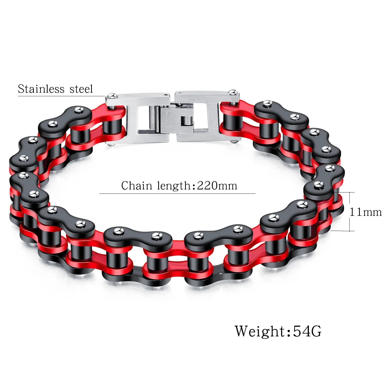 Punk Stainless Steel Bracelet Mens Biker Bicycle Motorcycle Link Chain Bangle Fashion Male Jewelry Gift