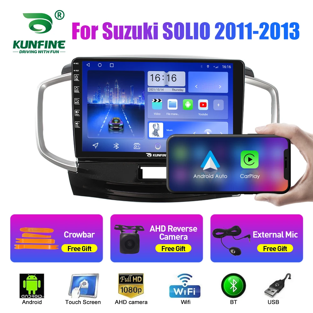 

Автомобильный радиоприемник для Suzuki SOLIO 2011-2013 2Din Android, восьмиядерный автомобильный стерео DVD, GPS-навигатор, плеер, мультимедиа, Android, авто Carplay