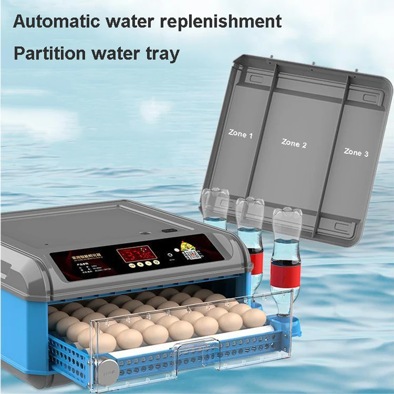 Incubator, Chicken Automatic Intelligent Small Incubator, Chicken Duck Goose Household Incubator, Mini Water Bed Incubator