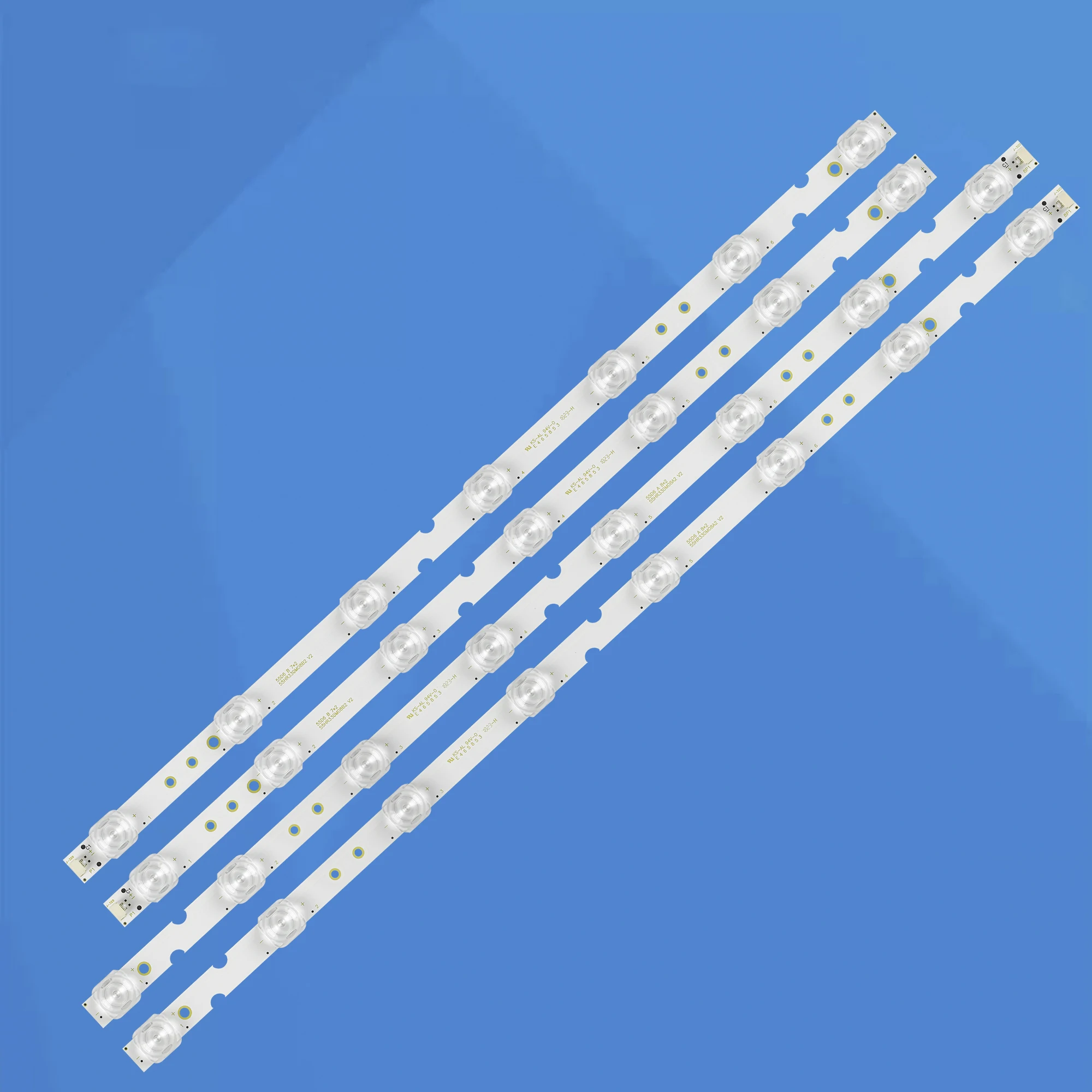 LED Backlight Strips(4) For 4C-LB5507-PF05J 4C-LB5508-PF05J 4C-LB5507-PF01J 4C-LB5508-PF01J 55P8US 55U5850C 55UD6326 55UD6426