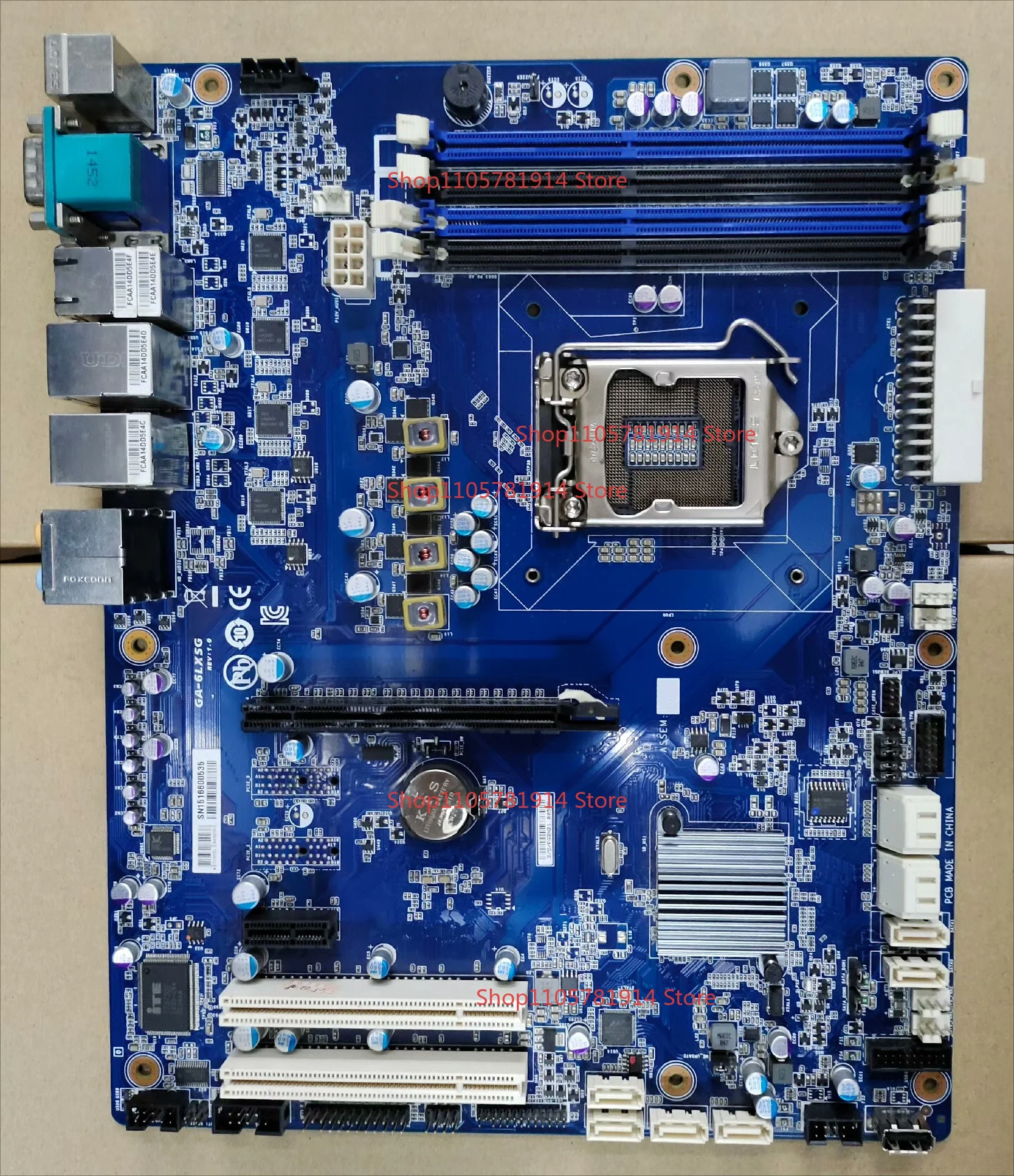 For GIGABYTE GA-6LXSG ATX Server Main Board LGA1150 Four Network Ports, Multi-SATA Storage, Soft Routing NAS Main Board