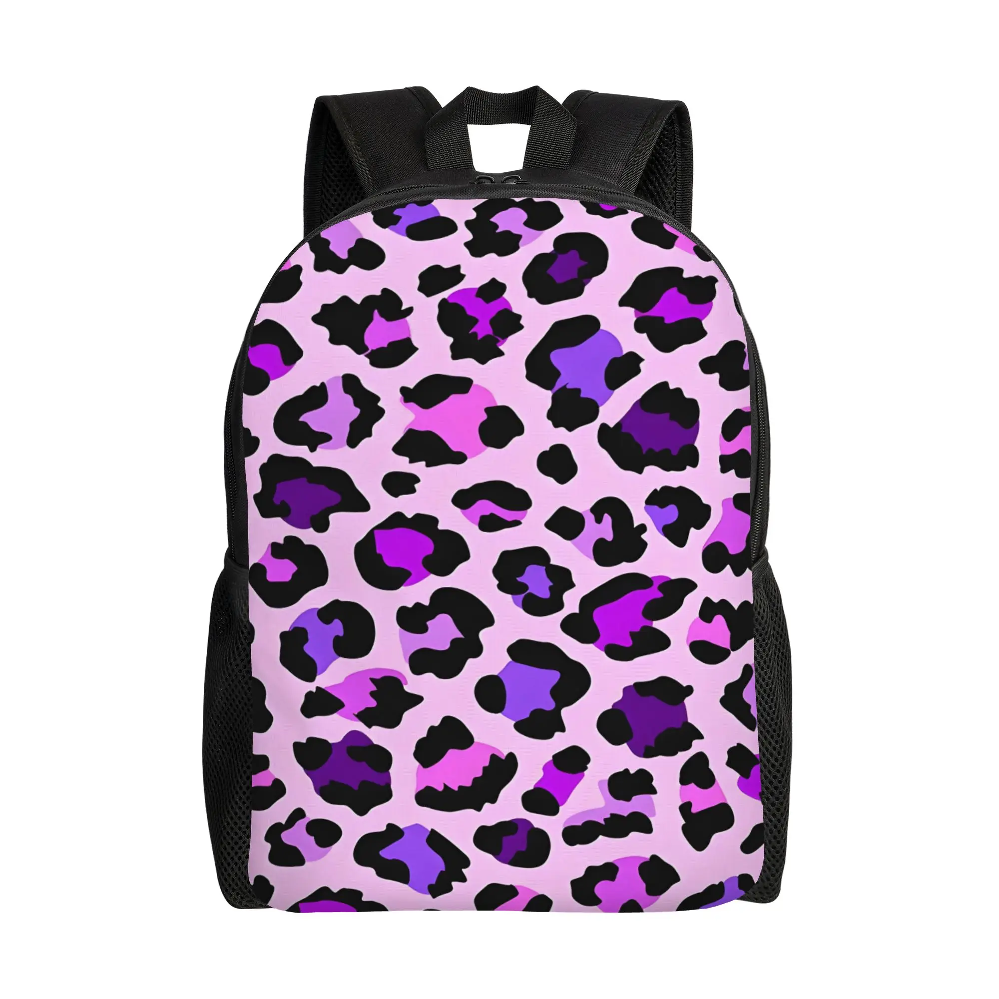 Back to school season Purple Leopard Print 1 Backpack Leopard Print Female Light Backpack