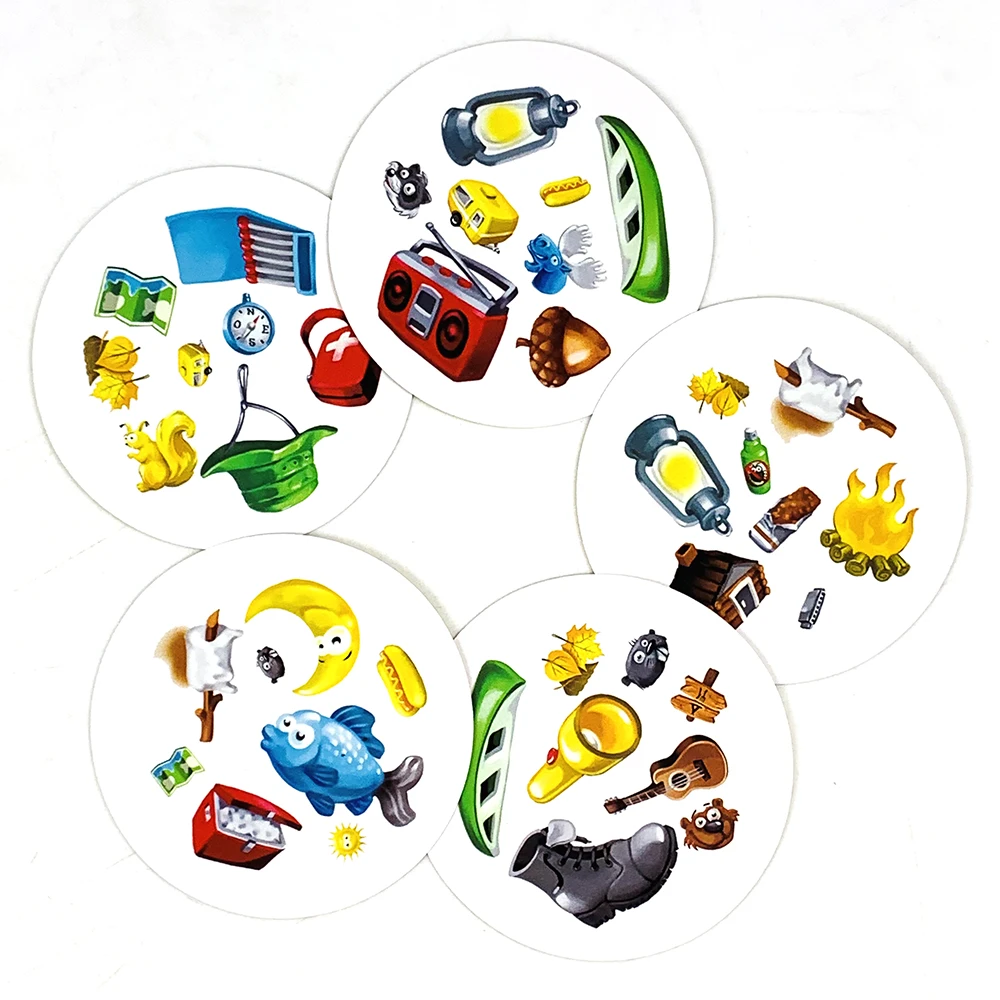 لعبة بطاقة صندوق معدني، لعبة ألغاز متعددة الحفلات، لعبة بطاقات متعددة اللاعبين للعائلة، لعبة تخييم، هدايا الهالوين وعيد الميلاد