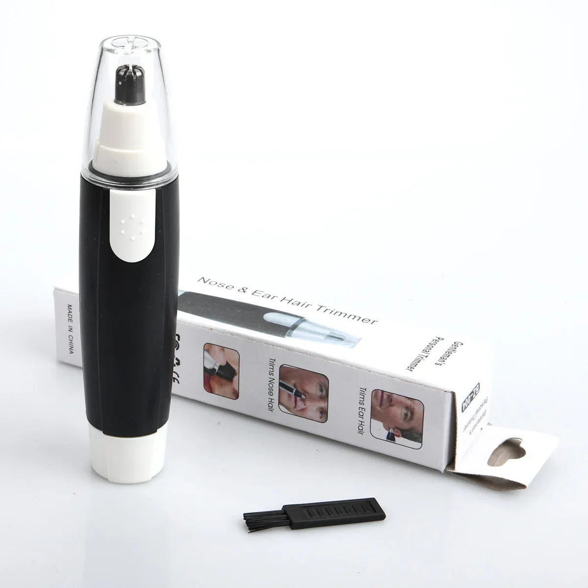 New Portable Mini Electric Nasal Hair Trimmer Wholesale Universal Automatic Shaving Device Dry Battery Powered Ear And Nasal Gro