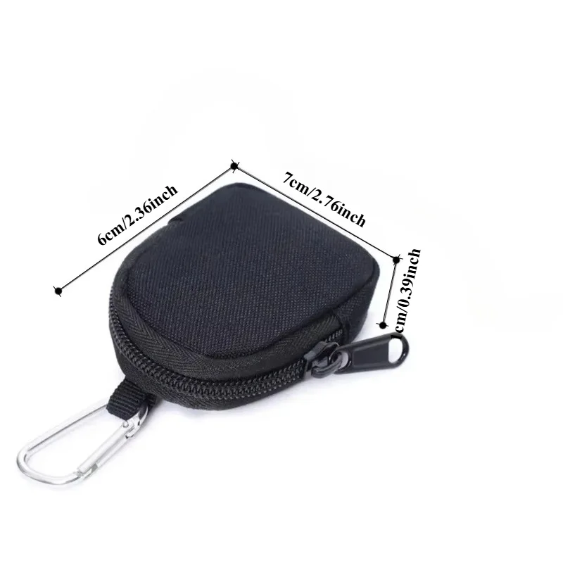 1Pc EDC Pouch Key Wallet Holder Men Coin Purse Zipper Keychain Pocket Outdoor Portable Key Storage Bag for Travel Multiple Color