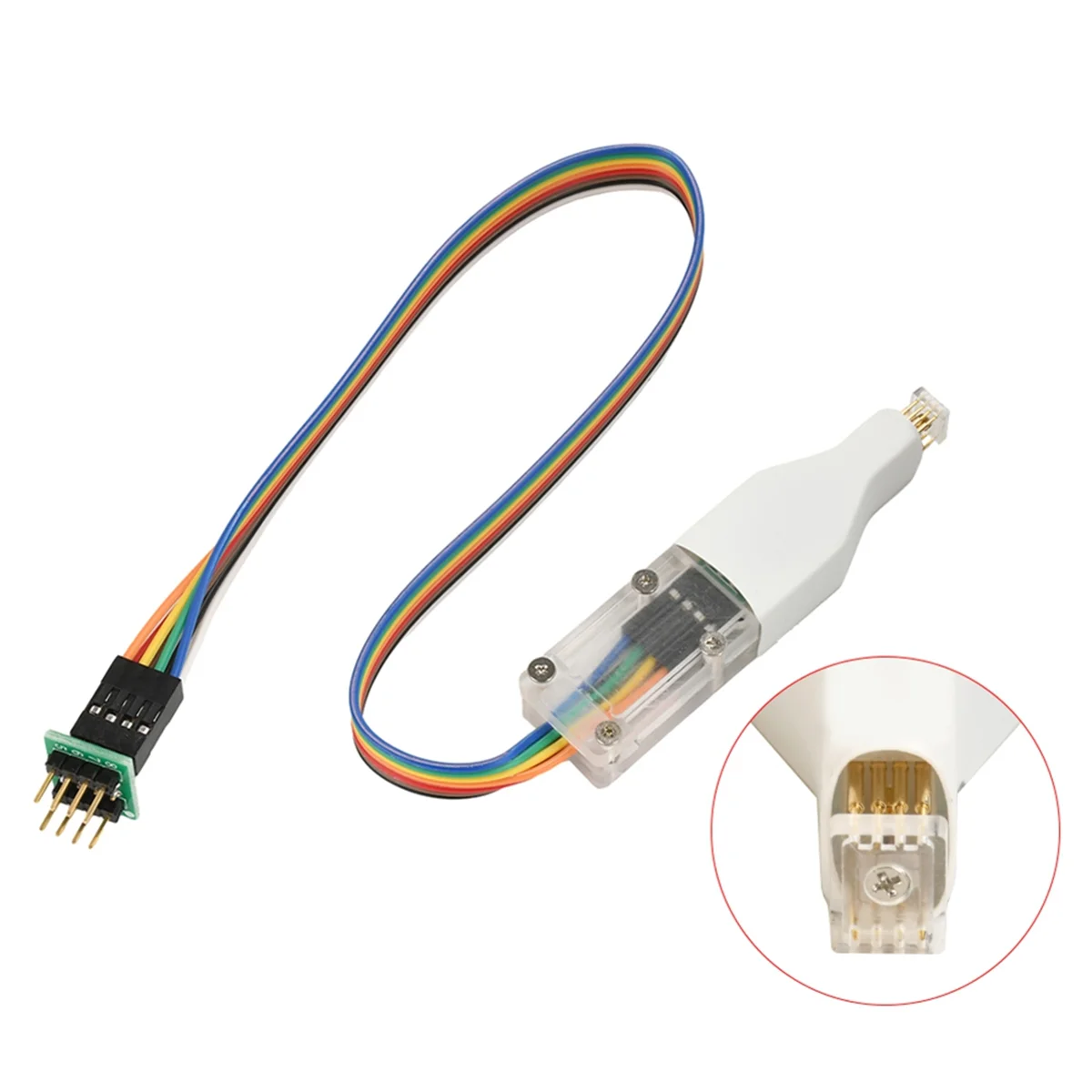 2025 + wson8 clipe de teste fio smd pino de mola burn-in leitura/gravação programador de sonda de teste adequado para programa de gravação de teste burn-in