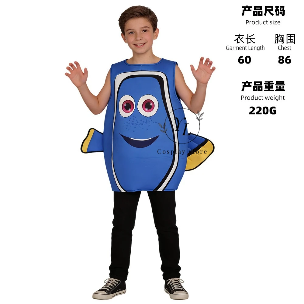 Grappige Nemo Clown Vis Cosplay Kostuum Dory Clown Vis Cosplay Onderwater Mobilisatie Halloween Grappig Kostuum Voor Vrouwen Mannen YL