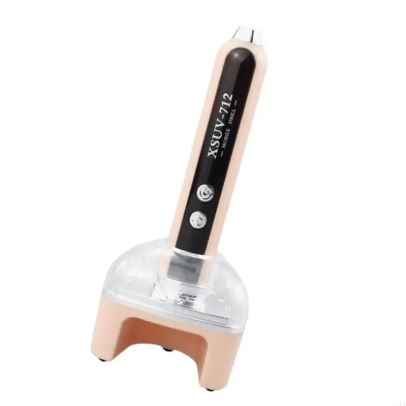 C1FF مثقاب كهربائي Unguis قابل للنقل 35000 دوامة لحظة طويلة قابلة للشحن جهاز مانيكير 6 مرفقات خطة عمل هادئة #4