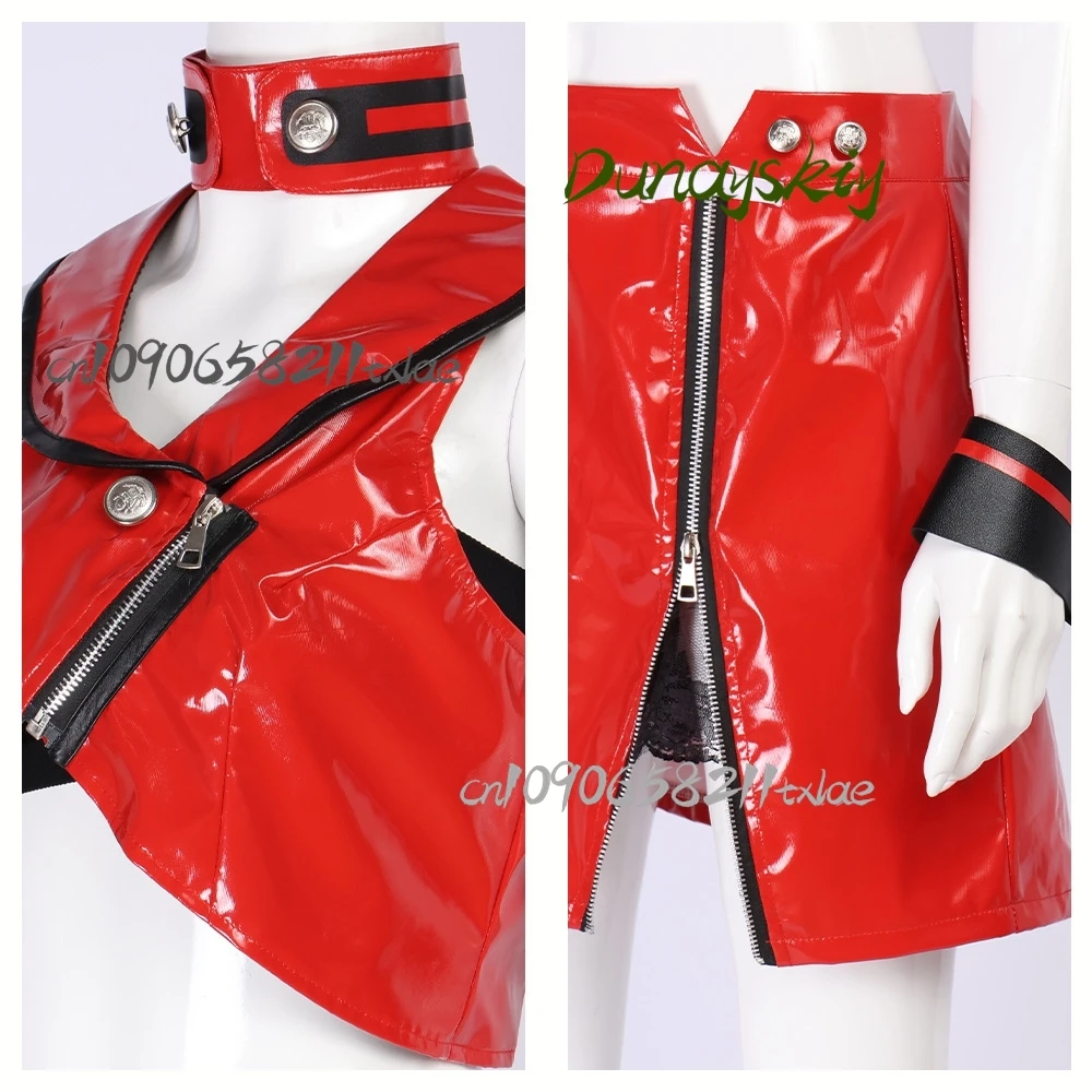 أزياء Project Sekai Vocaloid3 V3 Meikooo التأثيرية ملحقات شعر مستعار فستان أحمر مثير لوليتا مرحلة الحفلات الرائعة Jirai Kei Halloween Cos