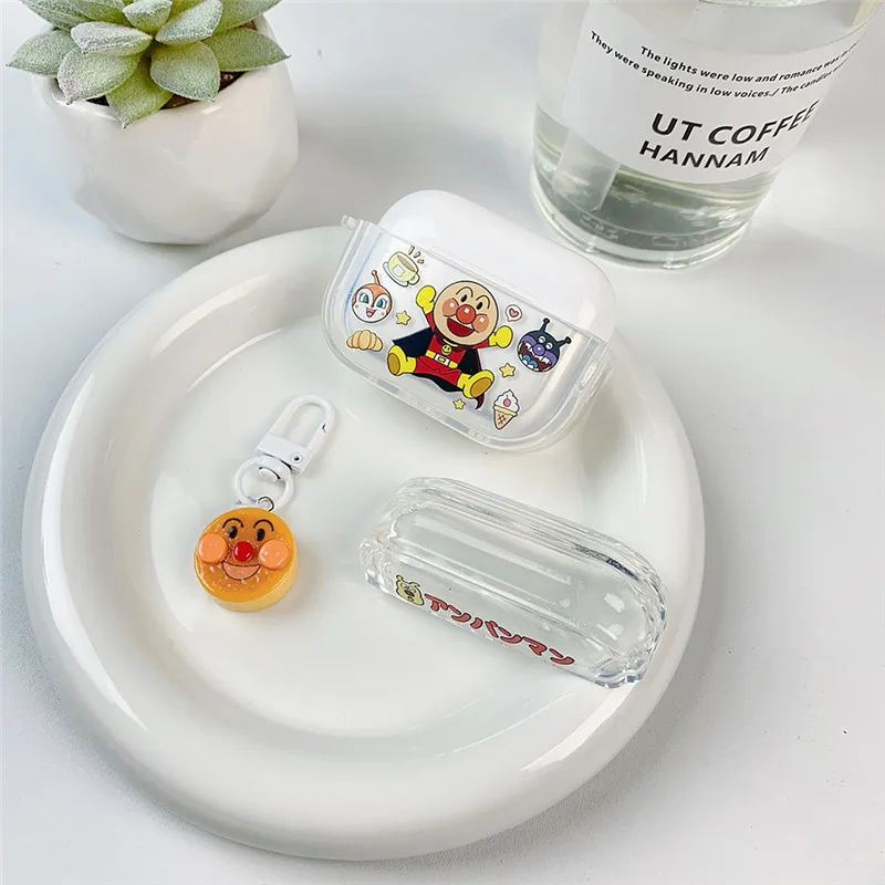 Japan Anime Anpanman DIY Earphone Case for AirPods 1 2 3 Pro Pro2 4 Pro3 アンパンマン Wireless Bluetooth earphones Headphone Cover