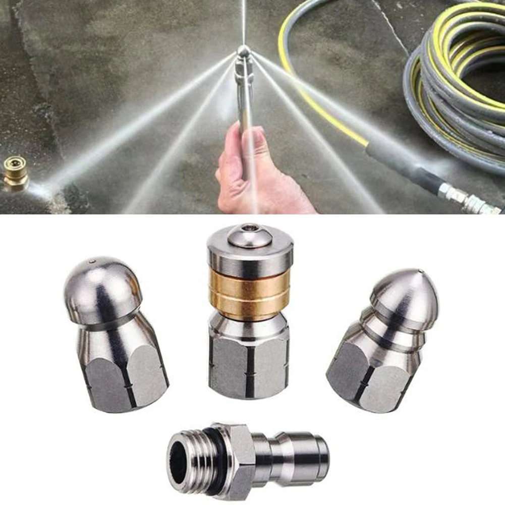 4PC Nozzle Set High Pressure Nozzle User-Friendly Installation Versatile Cleaning Solution Effective Dirt Removal