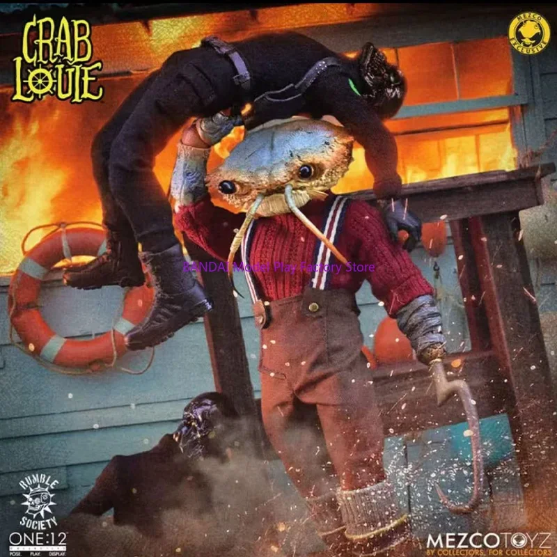 

Точечные товары, оригинальный Mezco Toyz One: 12 The Decapod Gang Crab Louie, в наличии, коллекция аниме, фигурки, игрушки