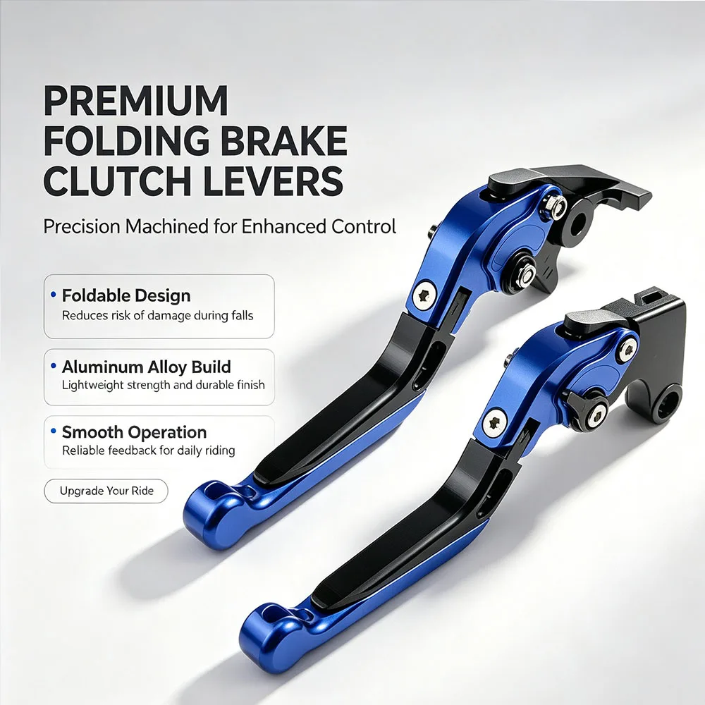For NRG POWER DD 2007-2017 Motorcycle Accessories Brake Clutch Levers CNC Aluminum Adjustable Folding Extendable Pair Set Kit