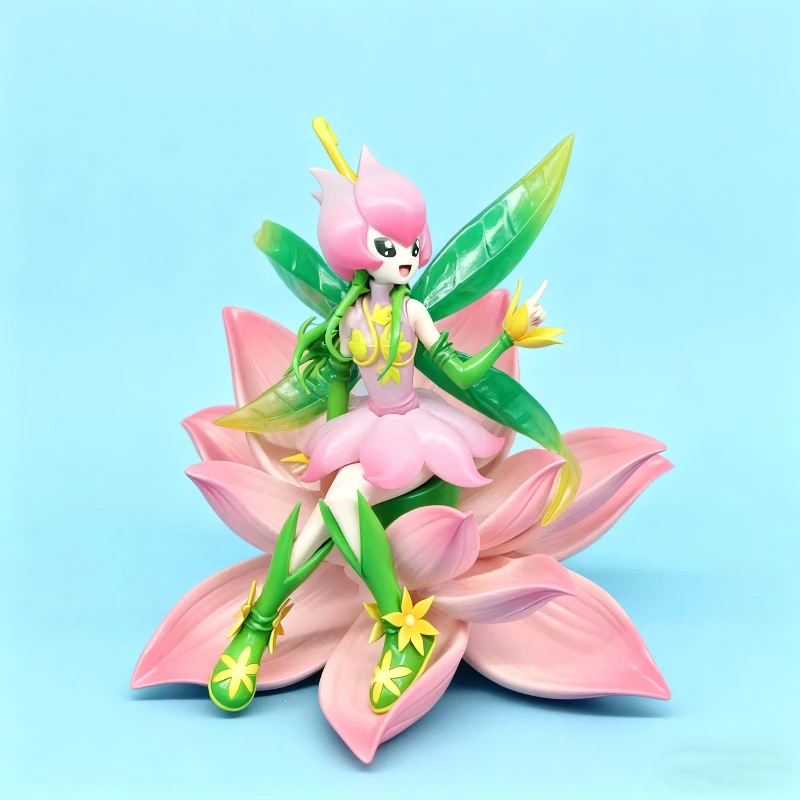 flowerdollmon-statue-digimon-collectible-figure-anime-model-handmade-decor-gift-for-fans-kids