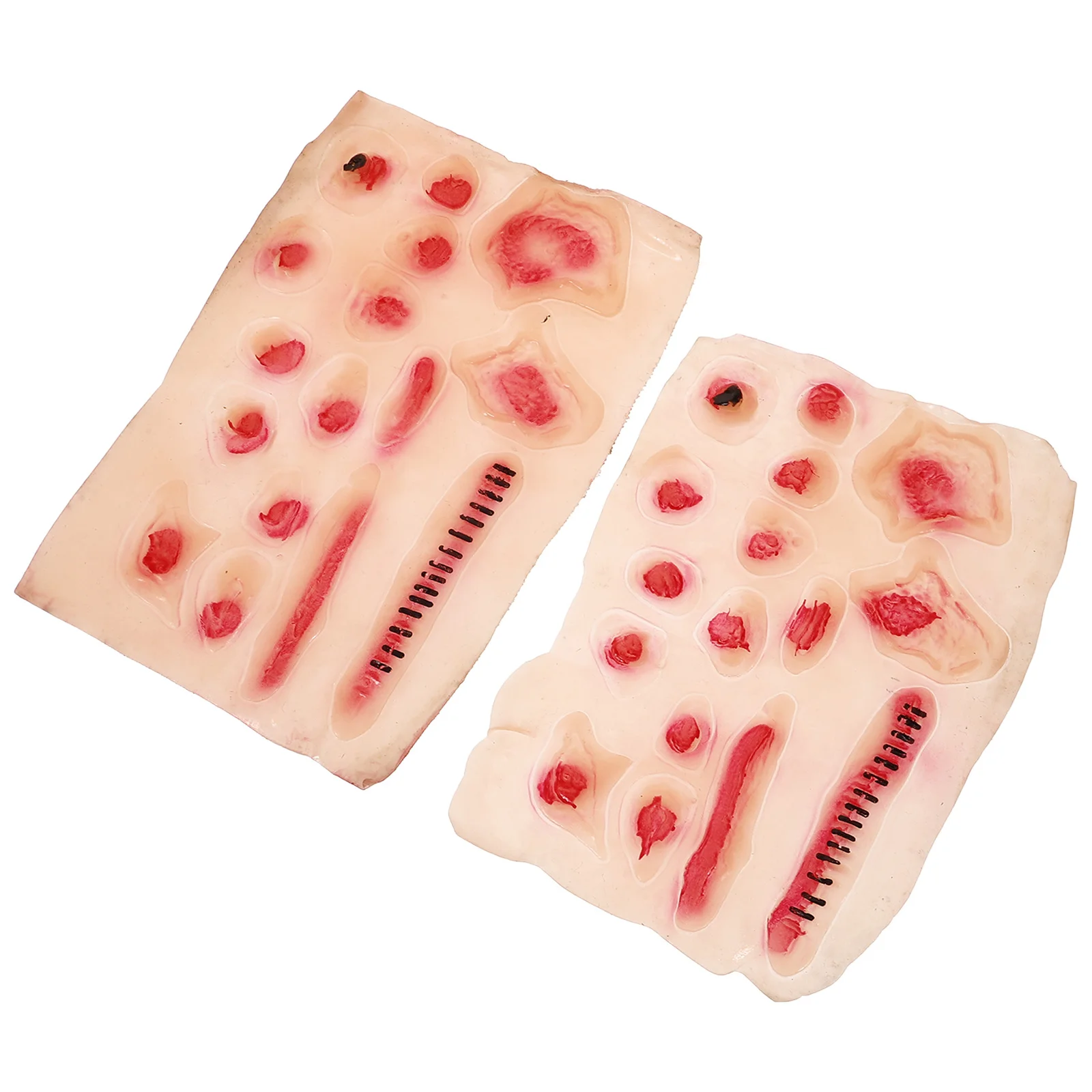 2 قطعة ملصقات ندبة الجرح المؤقتة الوشم وهمية الدم ماكياج زي الدعائم هالوين الشارات واقعية رجل تأثيري اكسسوارات لعبة #5